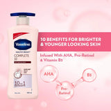  - Vaseline Healthy Bright Complete 10 Body Lotion, Anti - Ageing Lotion With Vitamin B3, Aha, Pro - Retinol, 400 ml - Looknstyle