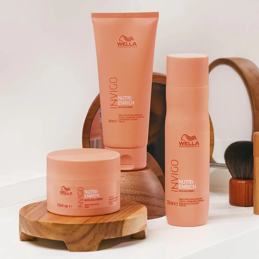 wlenhsh - Wella Professionals Invigo Nutri - Enrich Shampoo for Damaged Hair (250ml) - Looknstyle