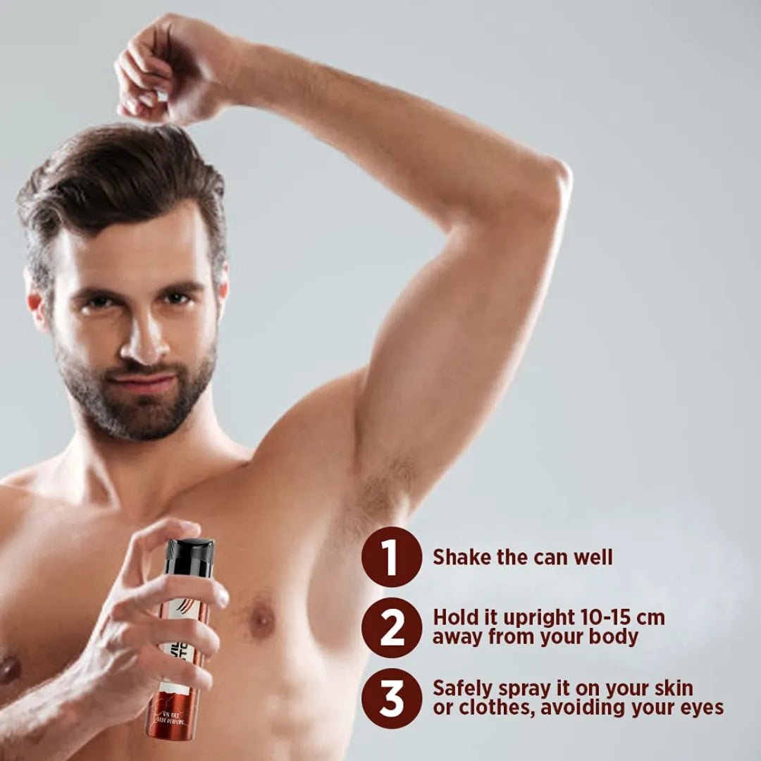 ws22 - Wild Stone Bronze No Gas Deodorant For Men 120ml (Pack of 3) - Looknstyle