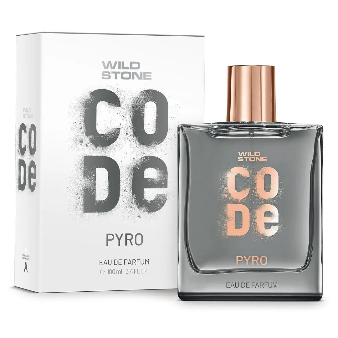 code2 - WILD STONE CODE Pyro Eau De Parfum For Men, 100Ml|Bold, Intense & Vibrant Fragrance| Luxury Men Perfume With Long Lasting Aroma, Scented, Spray - Looknstyle