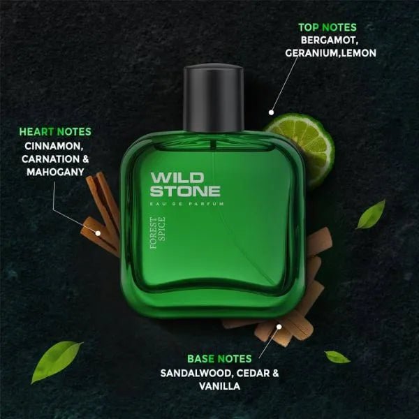 wsfsedt100 - Wild Stone Forest Spice Spray Perfume (100ml) - Looknstyle