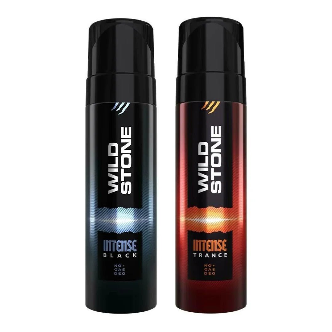 wsintsblktrnc - Wild Stone Intense Black & Trance No Gas Deodorant, Pack of 2 (120ml Each) - Looknstyle