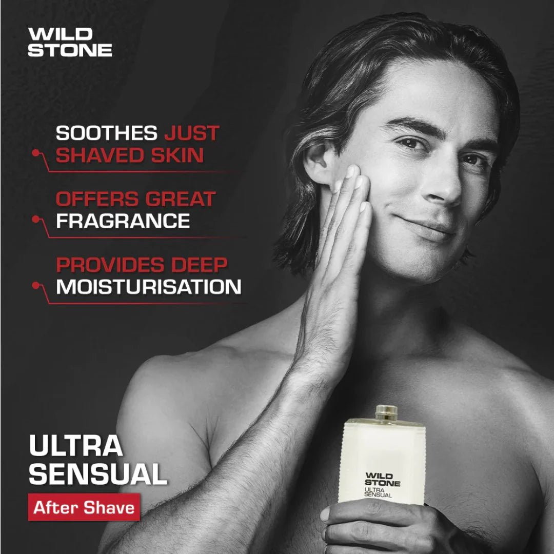 wsusasl50*2 - Wild Stone Ultra Sensual After Shave Lotion for Men, Pack of 2 (50ml each) - Looknstyle