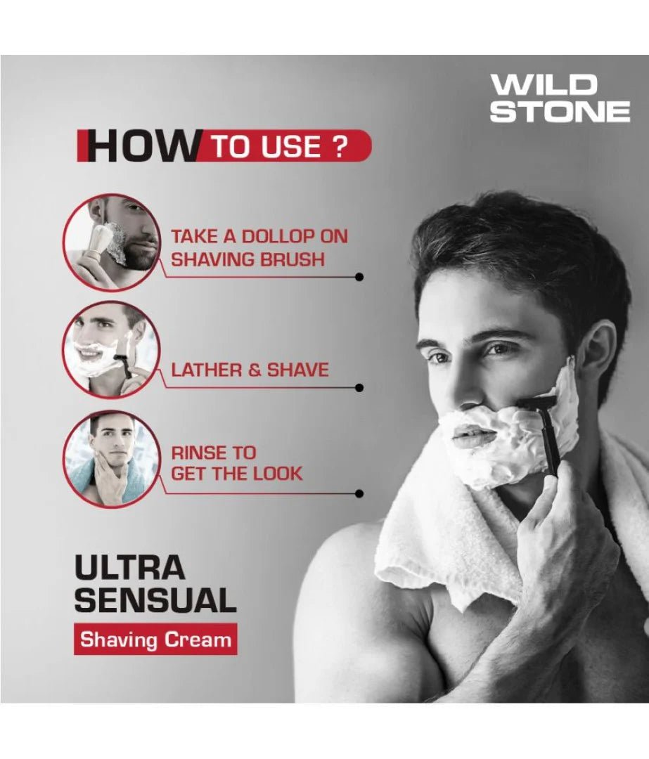 wsusshv34 - Wild Stone Ultra Shaving Cream 78 (pack of 6) - Looknstyle