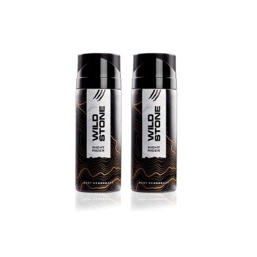 Wild Stone Night Rider Deodorants For Men, Pack Of 2 (165ml Each)