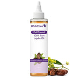 wishcarejojobaoil100ml - WishCare® Pure Cold Pressed Natural Unrefined Jojoba Oil - Moisturizer for Skin, Hair and Nails - 100 M - Looknstyle