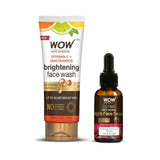 wvifwsn - WOW Skin Science Brightening Vitamin C Face Wash - 100ml & Anti Aging Night Face Serum - OIL FREE - 50ml - Looknstyle