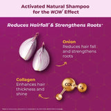 wow1 - WOW Skin Science Onion & Collagen Anti - Hairfall Shampoo (300ml) - Looknstyle