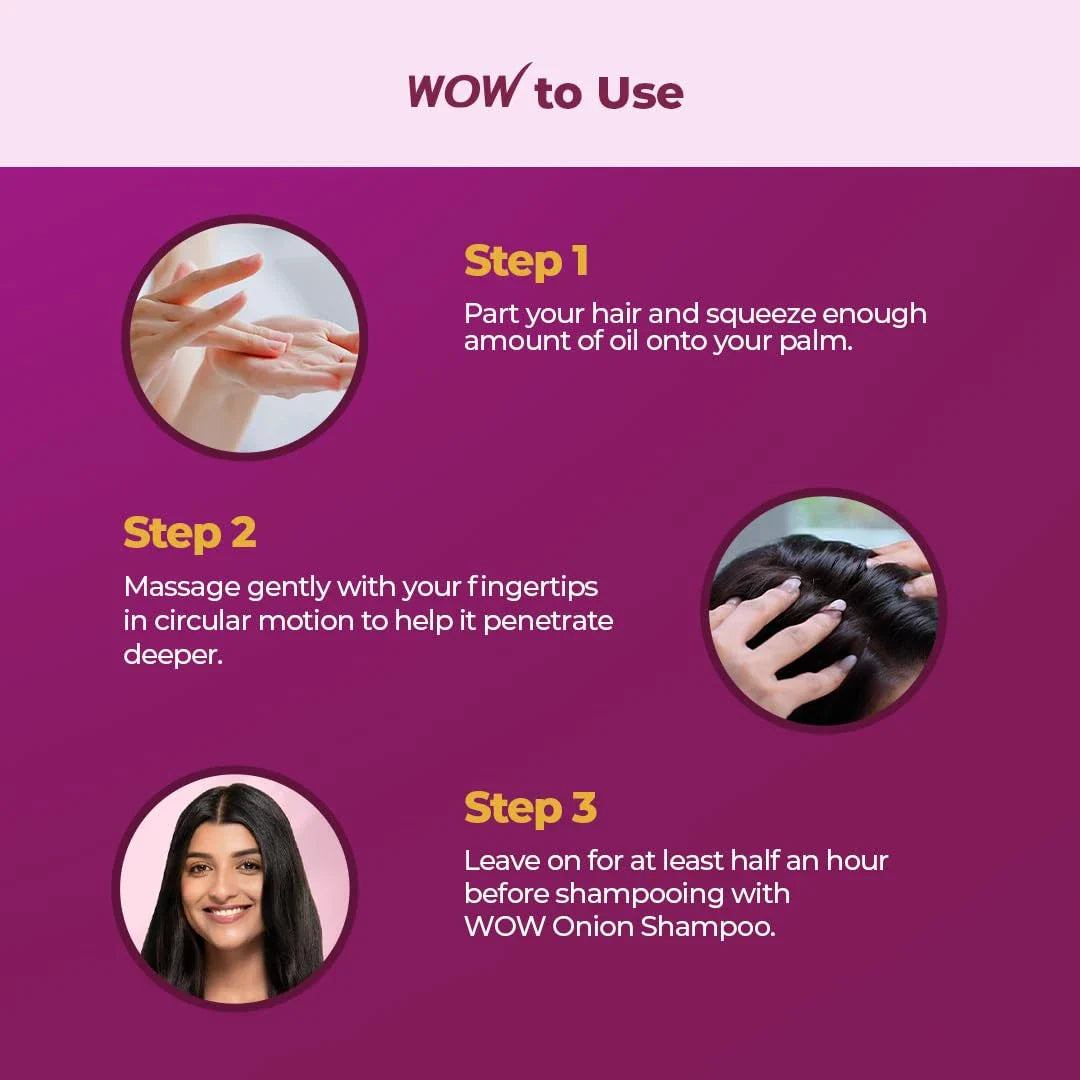 WOW Skin Science Onion Black Seed Hair Oil (100ml)