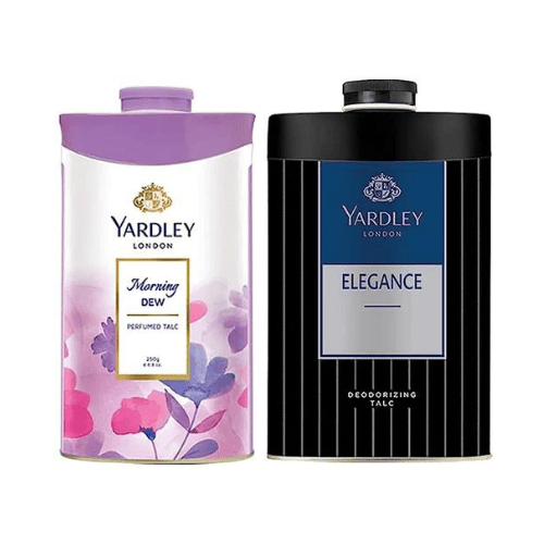 yarde4 - YARDLEY 1 Elegance +1 Morning Dew Talc For Men & Women 250 g *2 Pcs (2 x 250 g) - Looknstyle