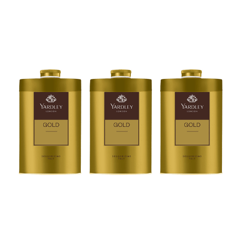 yarde13 - YARDLEY Gold Talc For Men 250 g *3Pcs (3 x 250 g) - Looknstyle