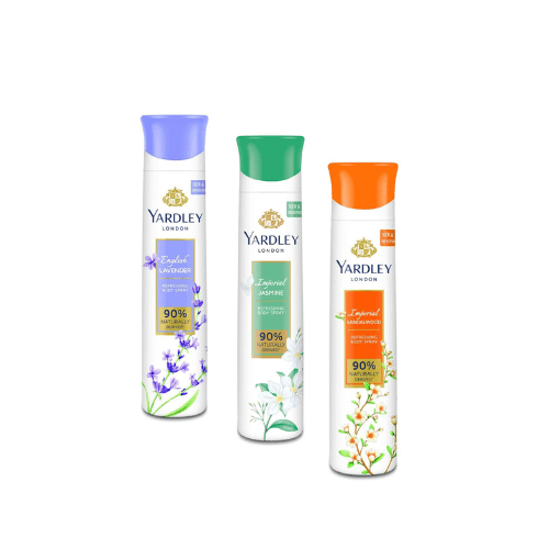 yarde16 - Yardley Imperial sandalwood, English Lavender and Imperial Jasmine, Combo of 3, 150ml each - Looknstyle