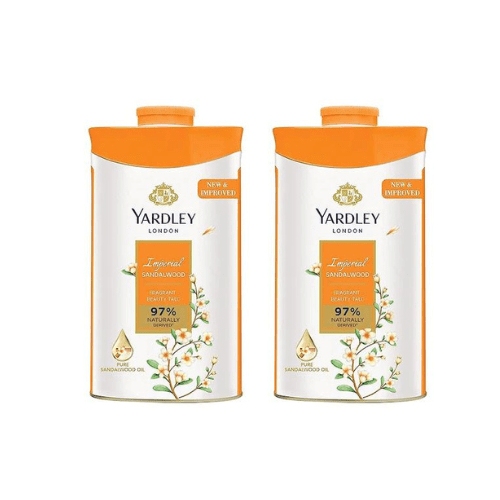 yarde15 - YARDLEY IMPERIAL SANDALWOOD TALC 250GM PA OF 2 (2 x 250 g) - Looknstyle