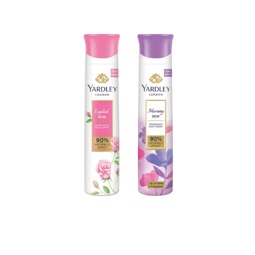 yd3 - Yardley London Deodorant For Women English Rose and Morning Dew Combo Pack 2 (150 ml) - Looknstyle