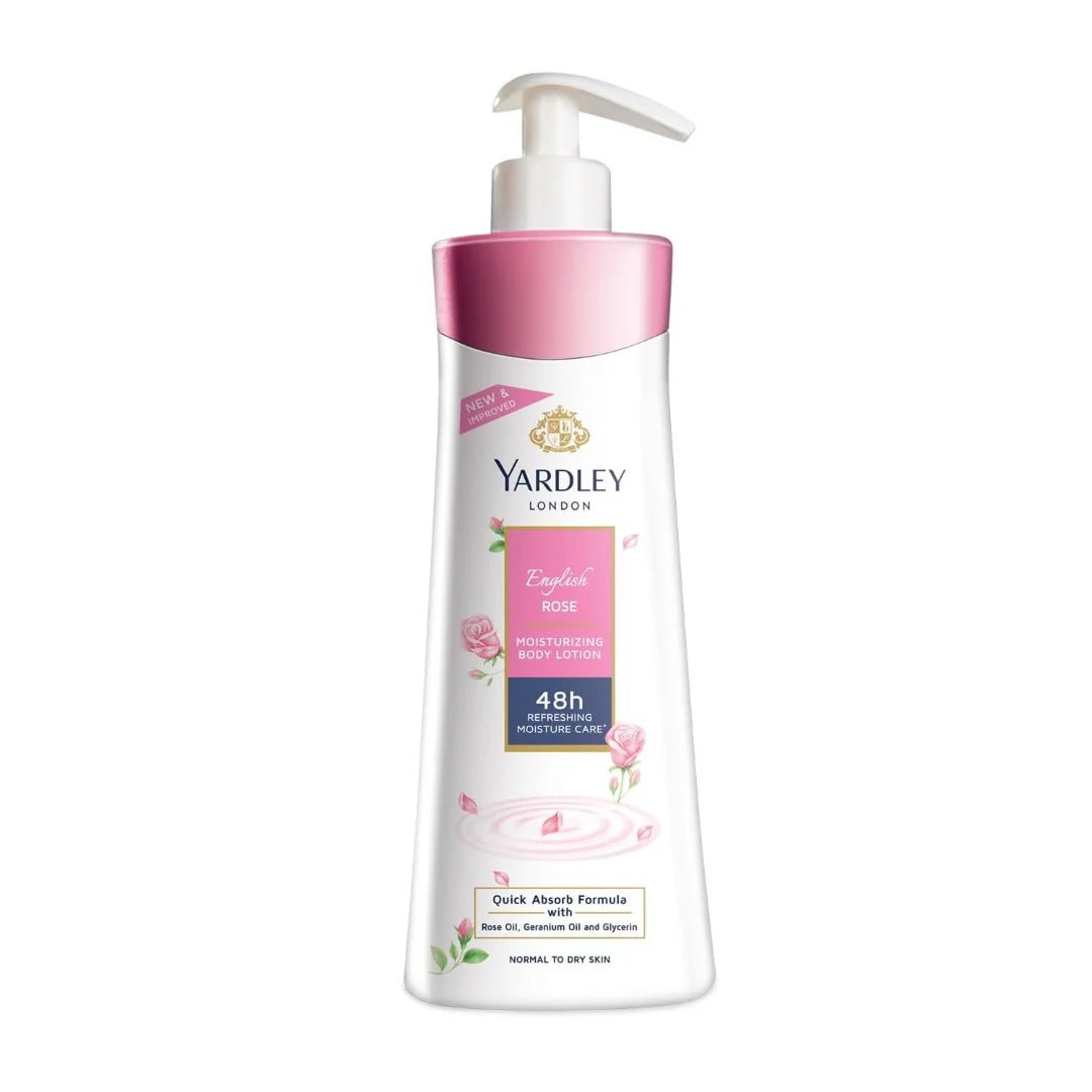yr501 - Yardley London English Rose Moisturising Hand & Body Lotion, 350ml+50ml - Looknstyle