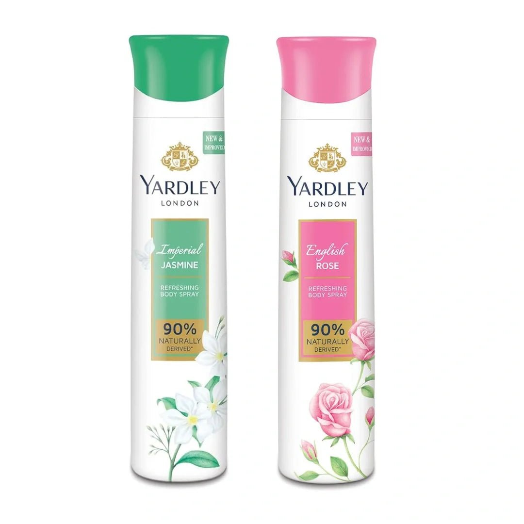 yd51 - Yardley London Imperial Jasmine and English Rose Each Deodorant Spray For Women - 150ml (Pack of 2) - Looknstyle