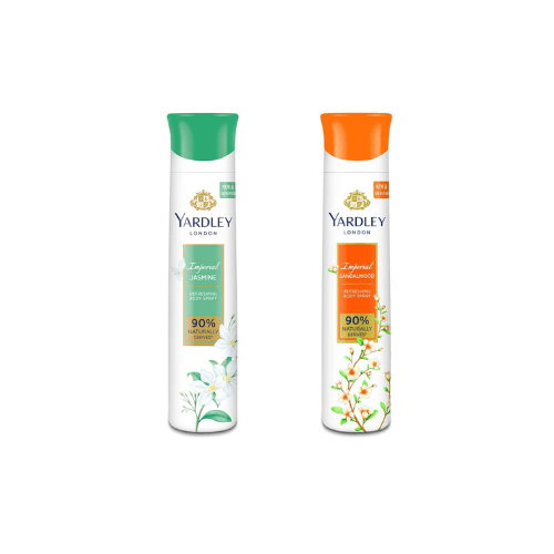 yd31 - Yardley London imperial sandalwood,imperial jasmine Deodorant Spray - For Men & Women (300 ml, Pack of 2) - Looknstyle