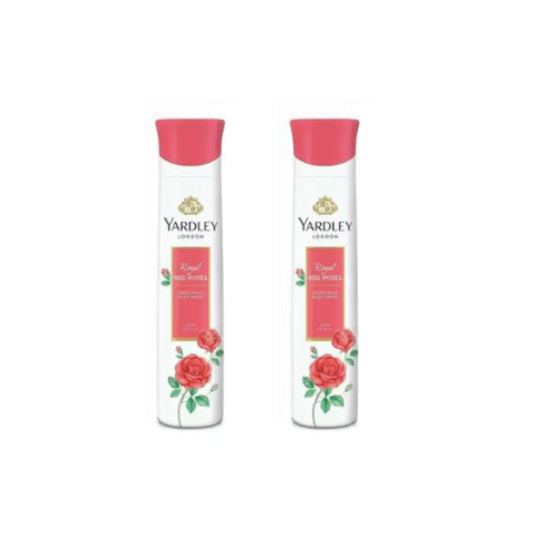 yd54 - YARDLEY London Women Royal Red Rose Body Spray - For Women (300 ml, Pack of 2) - Looknstyle